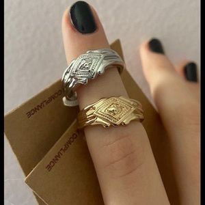 Brandy Melville Thick  Gold Spoon Ring